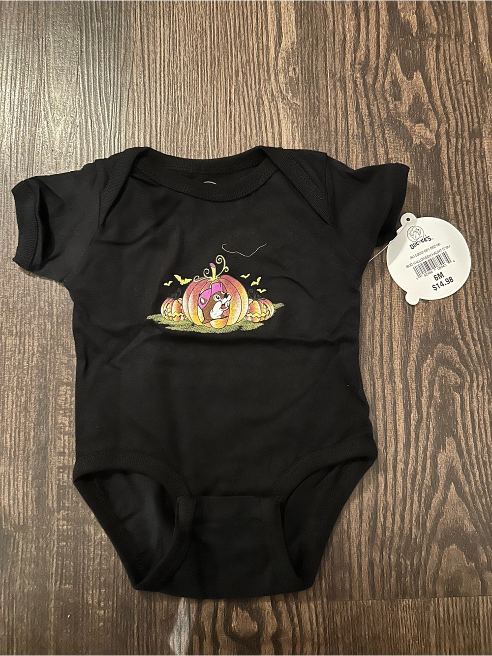 Buc-ee’s Halloween Baby Onesie